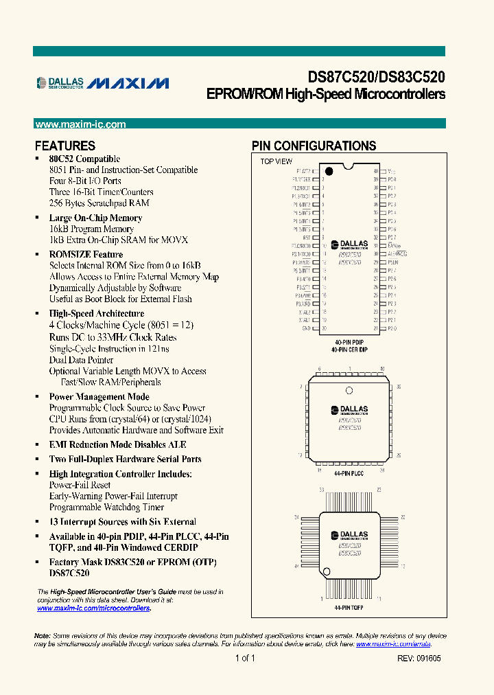 DS83C520-QCL_362660.PDF Datasheet