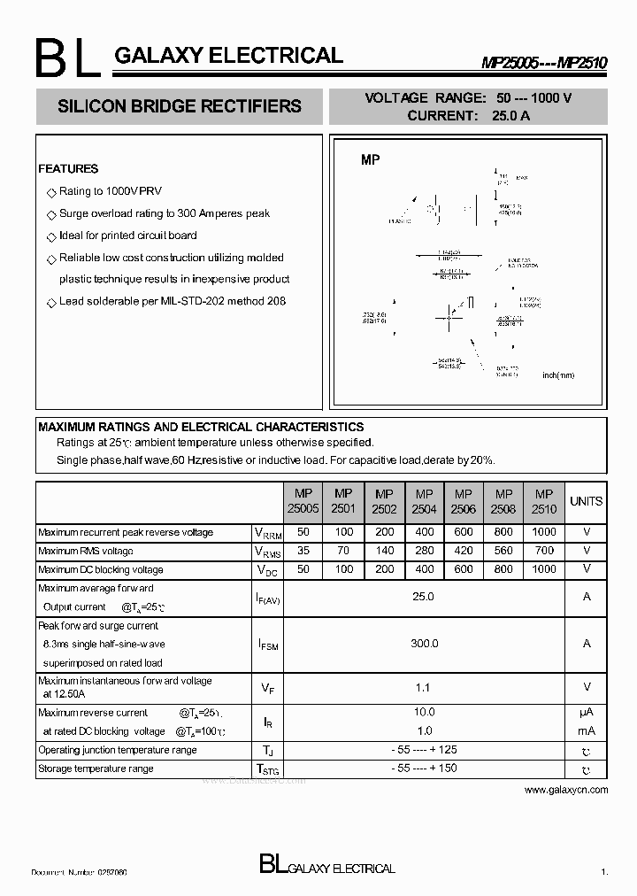 MP25005_293455.PDF Datasheet