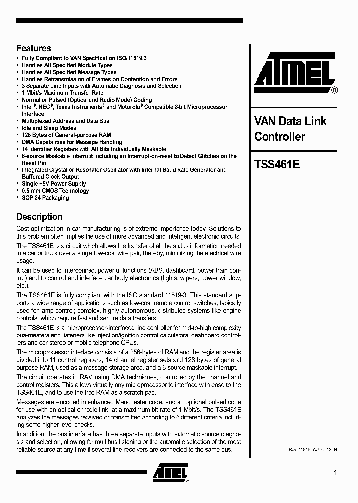 TSS461E-TERA-9_375136.PDF Datasheet