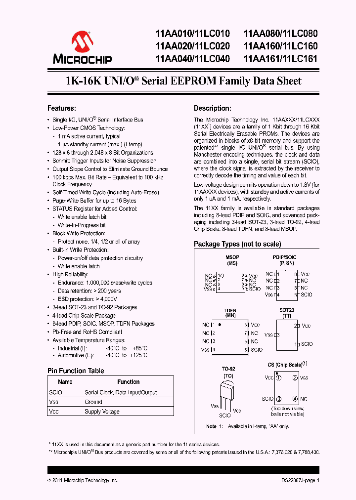 11AA080_702999.PDF Datasheet