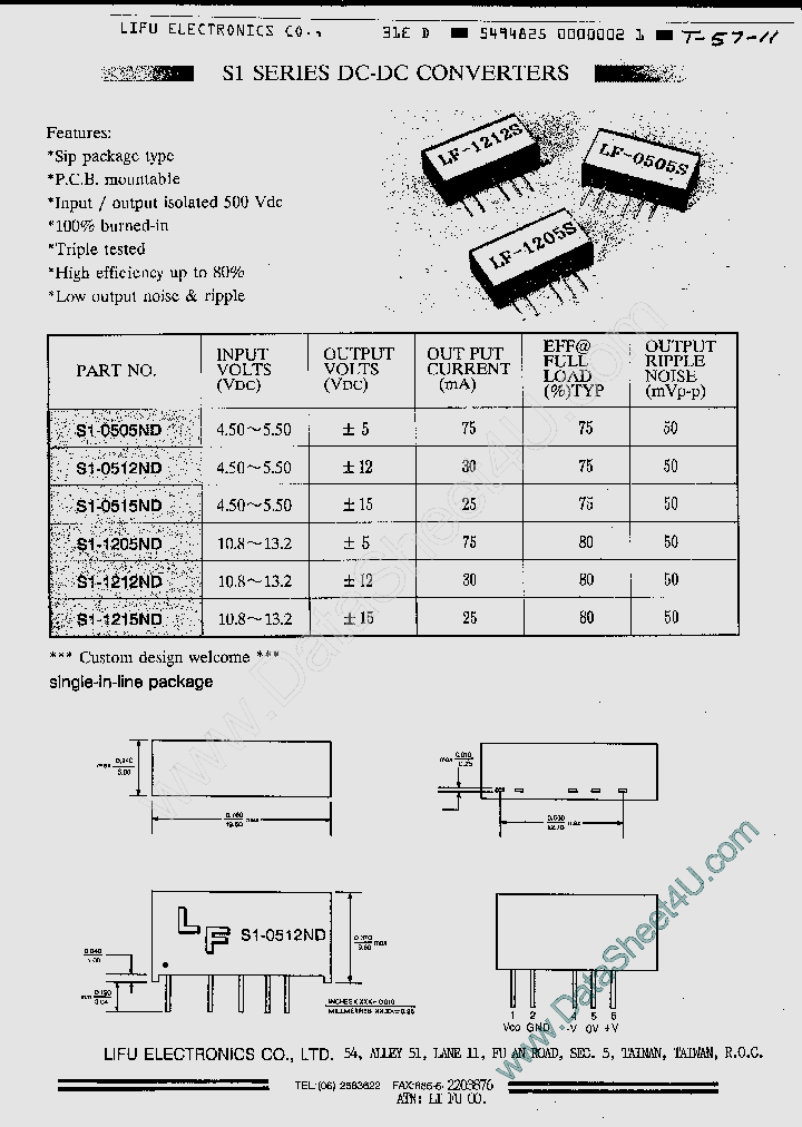 S1-0505ND_316390.PDF Datasheet