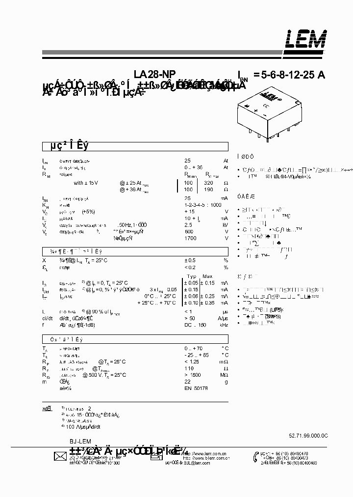 LA28-NP_522407.PDF Datasheet