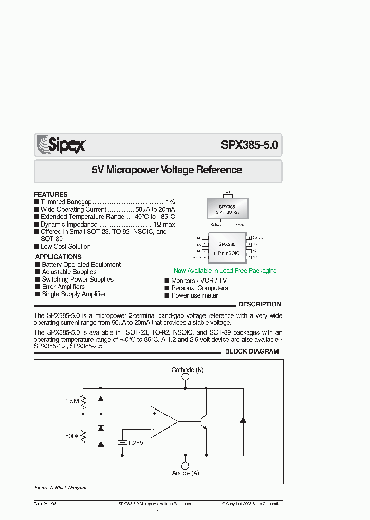 SPX385M-5-0TR_382792.PDF Datasheet