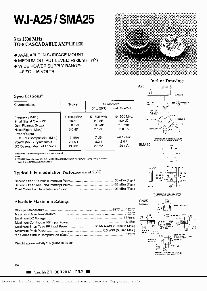 WJ-SMA25_384889.PDF Datasheet