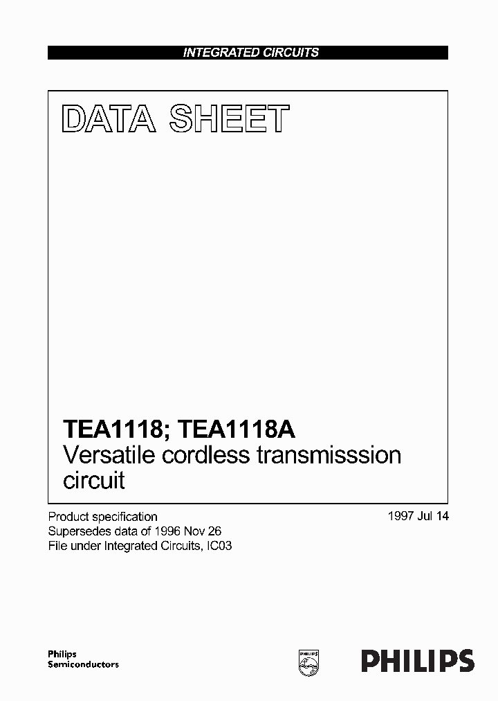 TEA1118M_728416.PDF Datasheet
