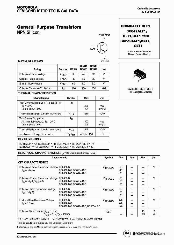 BC847ALT1_332356.PDF Datasheet