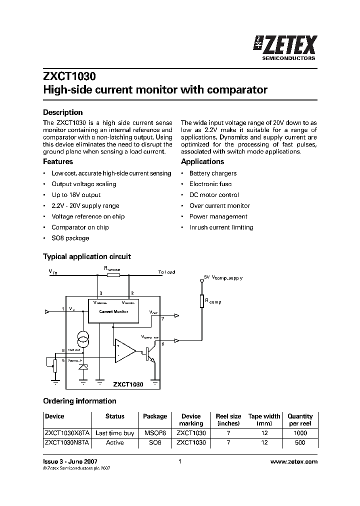 ZXCT1030_747534.PDF Datasheet