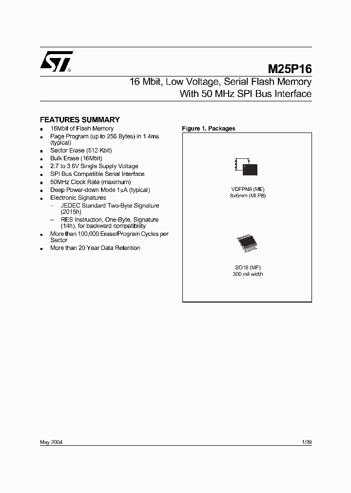 M25P16-VME6G_356111.PDF Datasheet