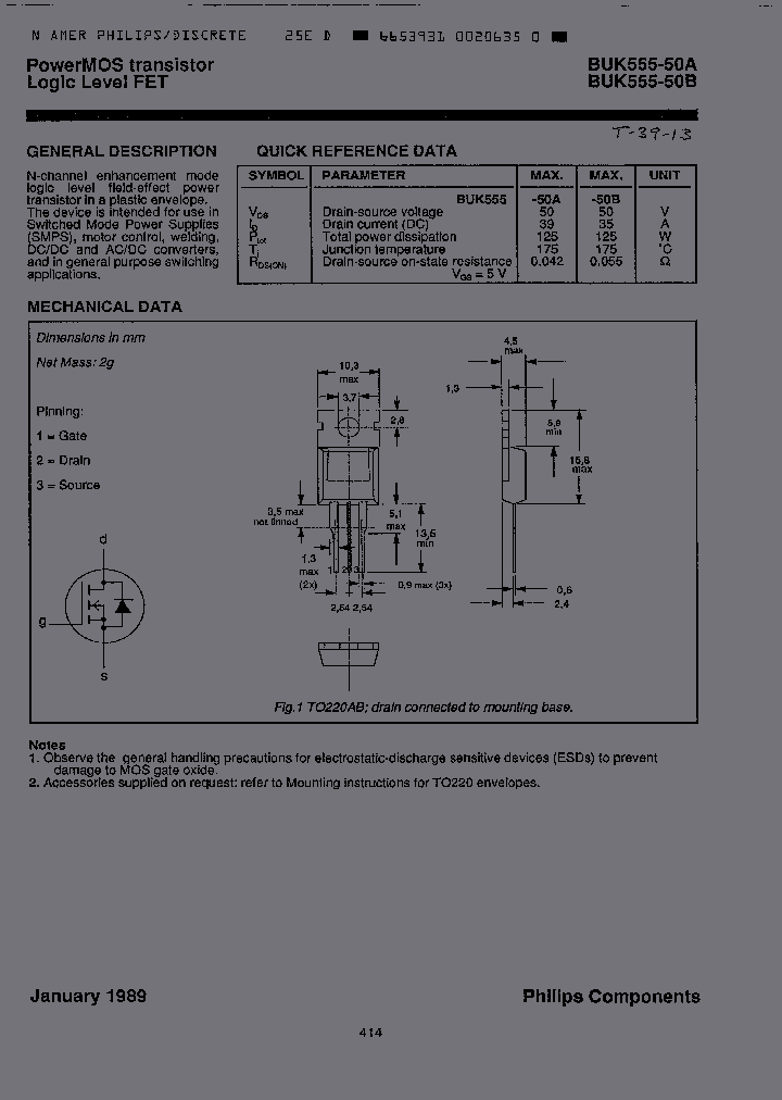 BUK555-50B_390603.PDF Datasheet