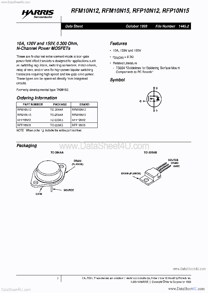 RFP10N12_385607.PDF Datasheet