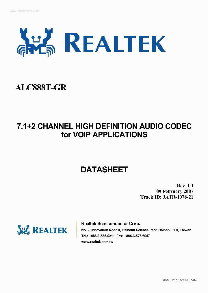 ALC888T-GR_390973.PDF Datasheet