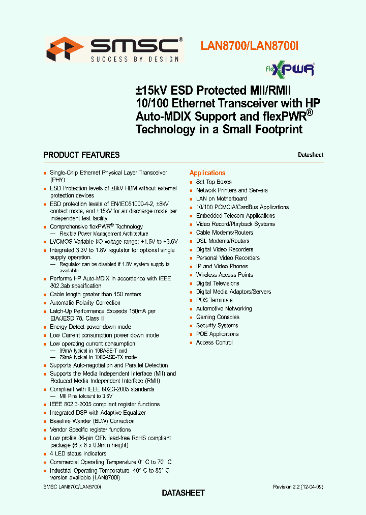 LAN8700IC-AEZG_403042.PDF Datasheet