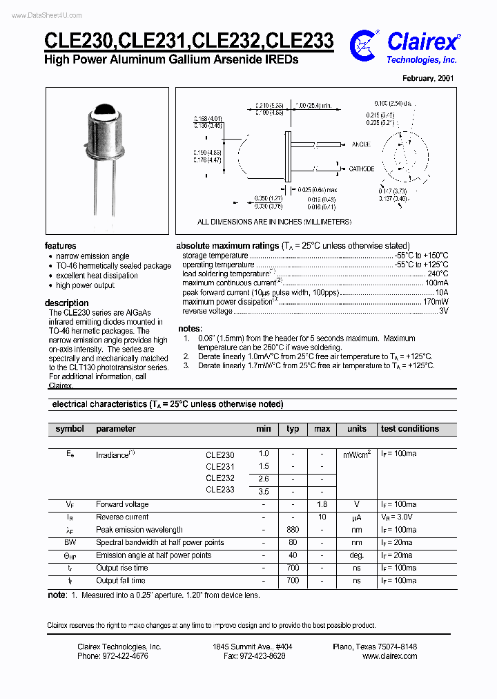 CLE230_400354.PDF Datasheet