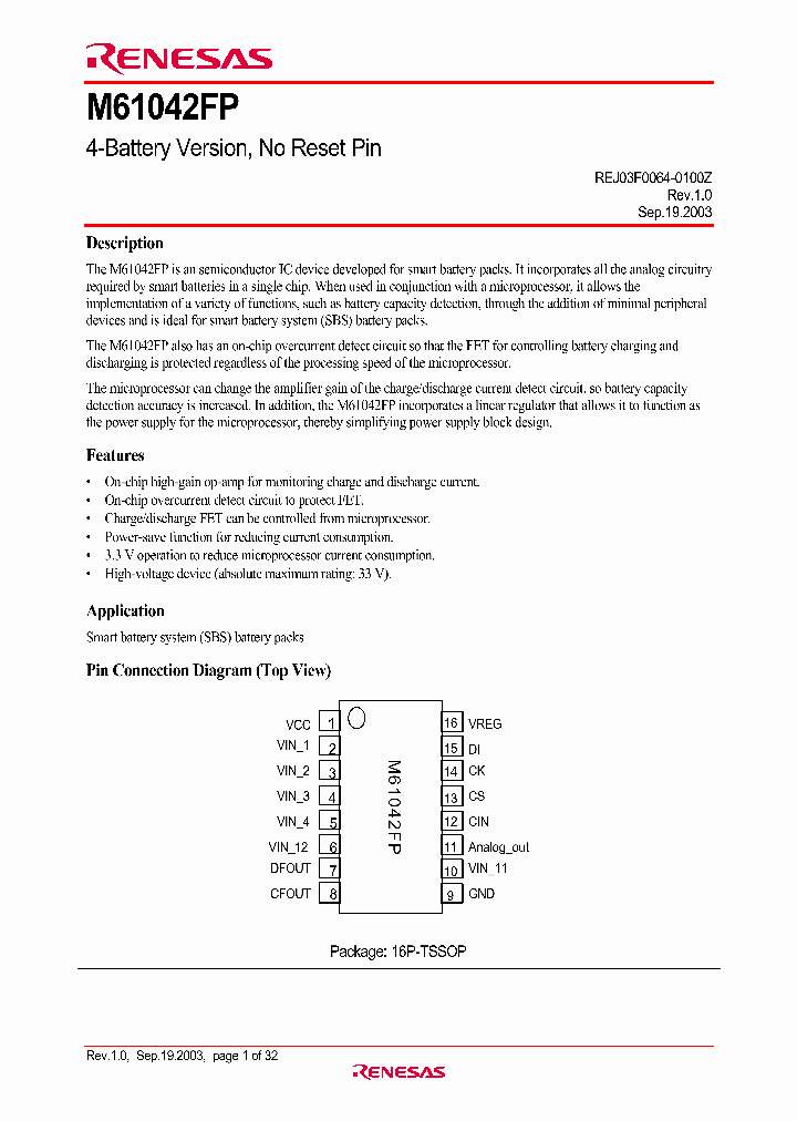 M61042FP_451891.PDF Datasheet