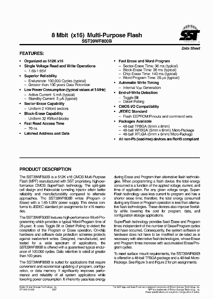 SST39WF800B-70-4I-M2QE_474281.PDF Datasheet
