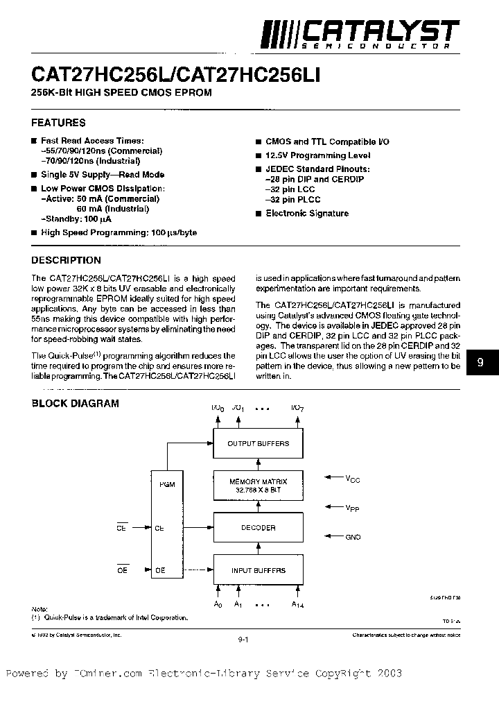 CAT27HC256LD-90_476481.PDF Datasheet