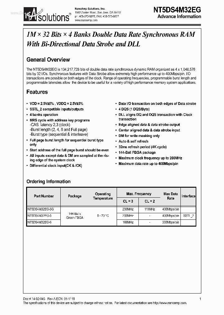 NT5DS4M32EG_425297.PDF Datasheet