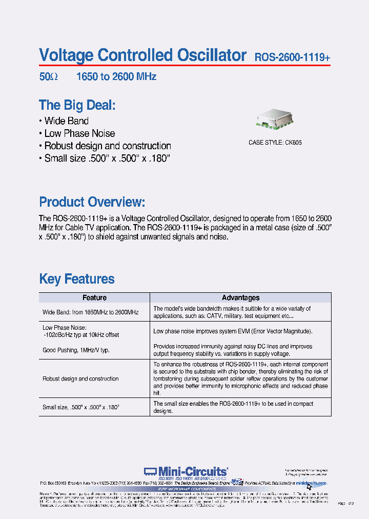 ROS-2600-1119_815909.PDF Datasheet