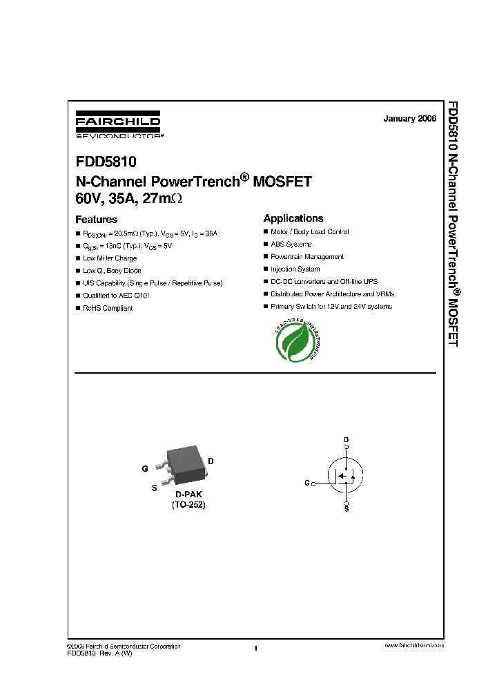 FDD5810_519359.PDF Datasheet