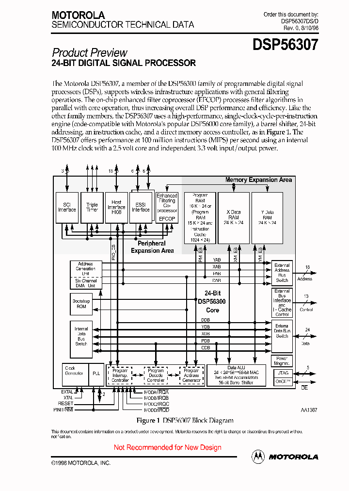 DSP56307UMD_909727.PDF Datasheet