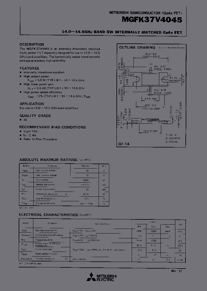 MGFK37V4045_613357.PDF Datasheet