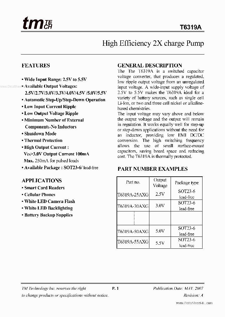 T6319A_483651.PDF Datasheet