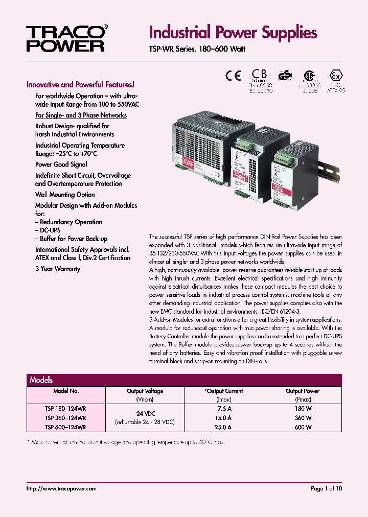 TSP600-124WR_920294.PDF Datasheet