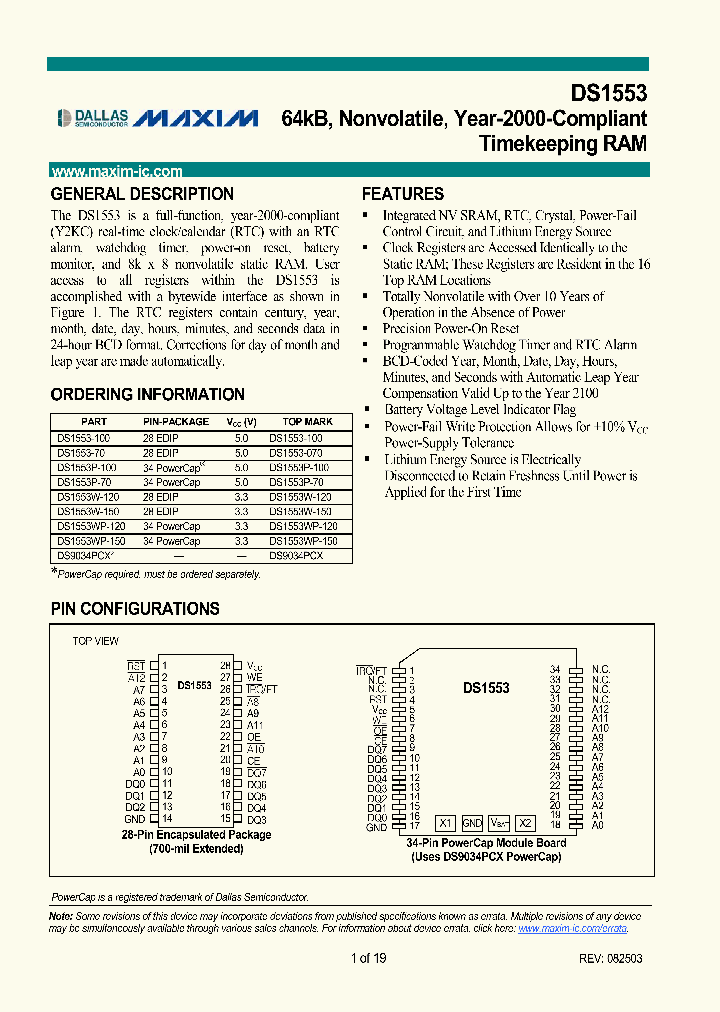 DS1553_667417.PDF Datasheet