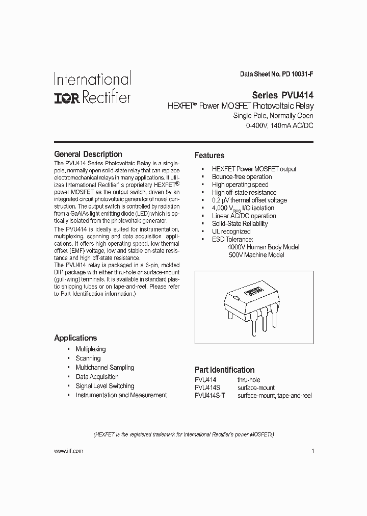 PVU414S-T_694463.PDF Datasheet