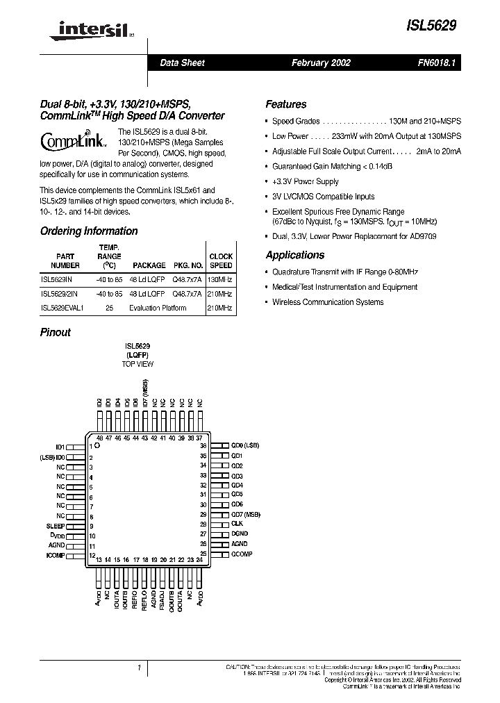 ISL56292IN_715108.PDF Datasheet