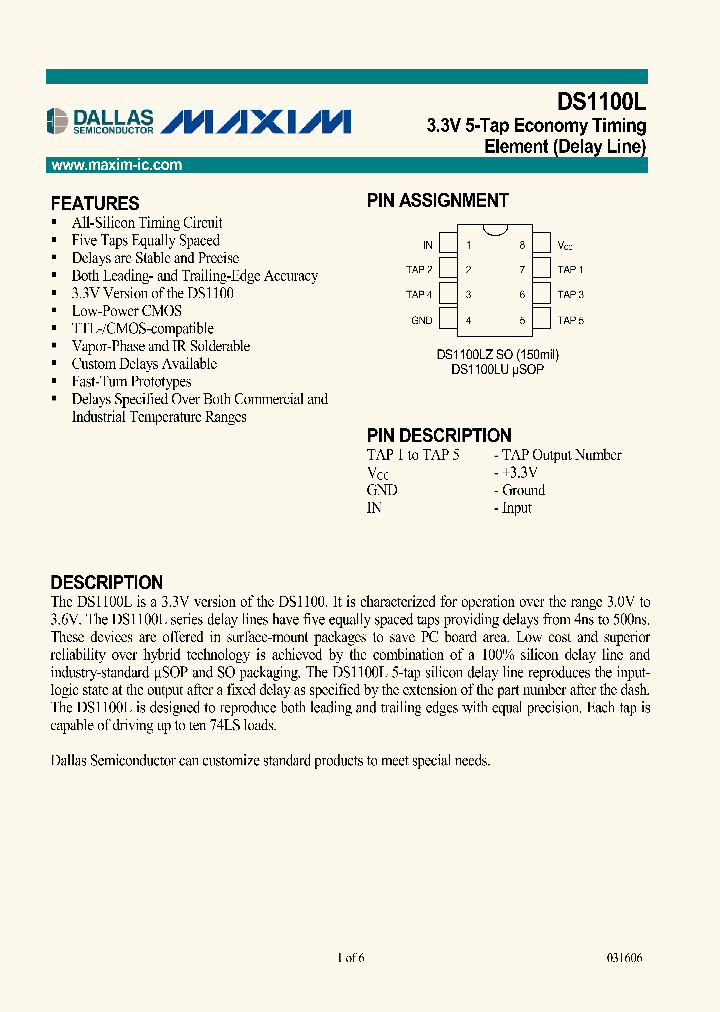 DS1100LC-301TR_603813.PDF Datasheet