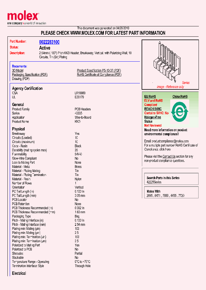 22-28-3100_947611.PDF Datasheet