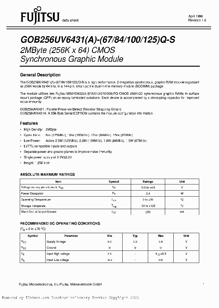 GOB256UV6431-84Q-S_624136.PDF Datasheet