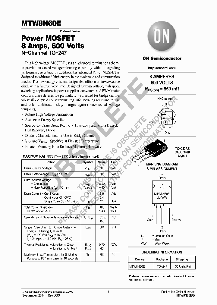 MTW8N60E_623091.PDF Datasheet