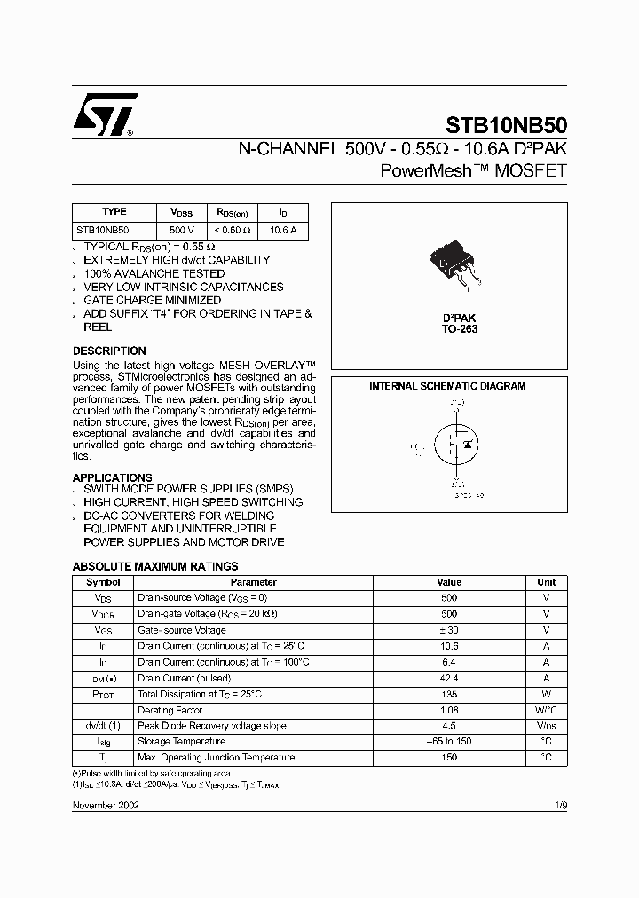 STB10NB50_773027.PDF Datasheet