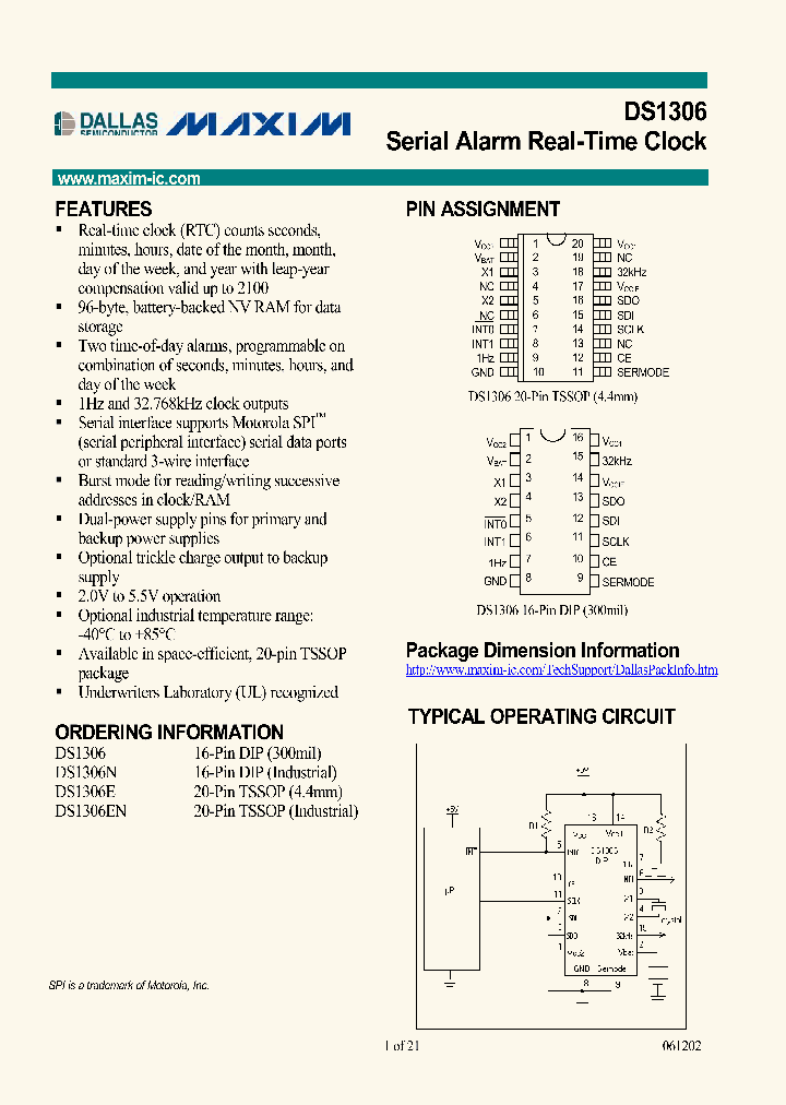 DS1306_883490.PDF Datasheet