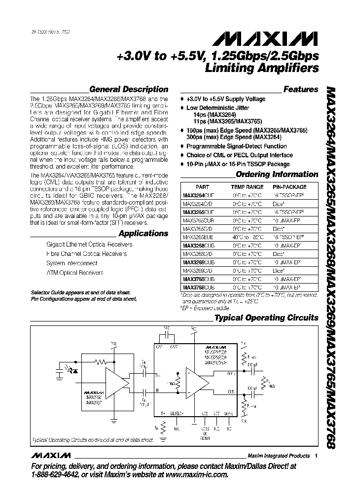 MAX3264_913336.PDF Datasheet