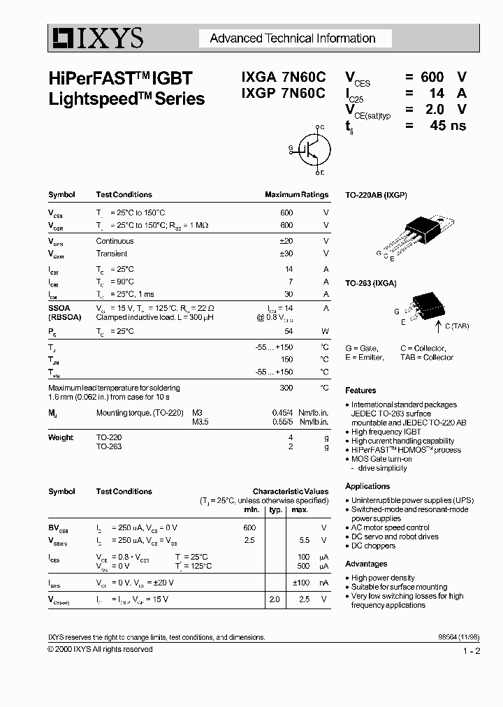 IXGA7N60C_644003.PDF Datasheet