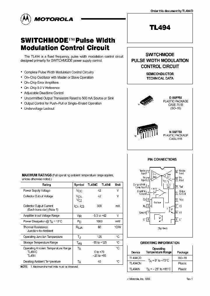 TL494_710331.PDF Datasheet