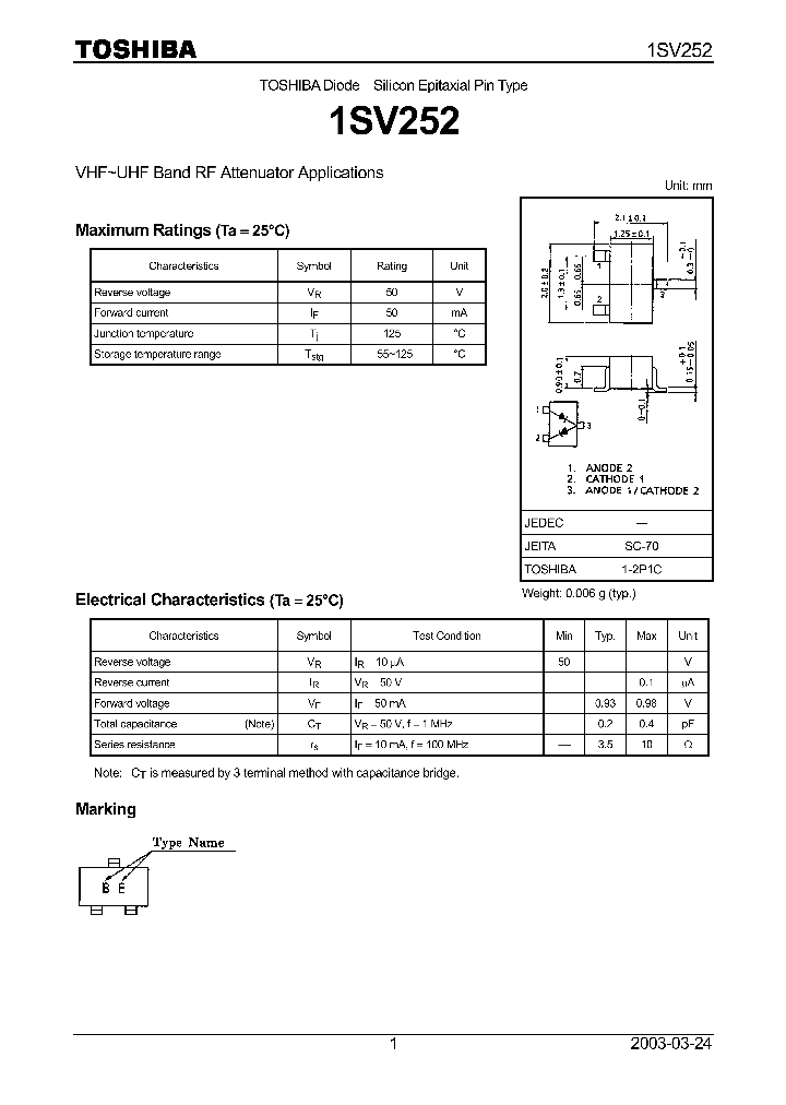 1SV252_935895.PDF Datasheet