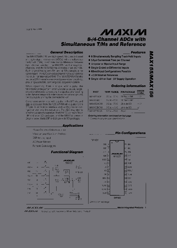 MAX155BCD_1098915.PDF Datasheet