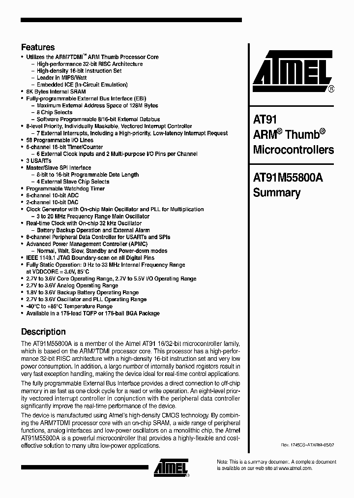 AT91M55800A_977757.PDF Datasheet