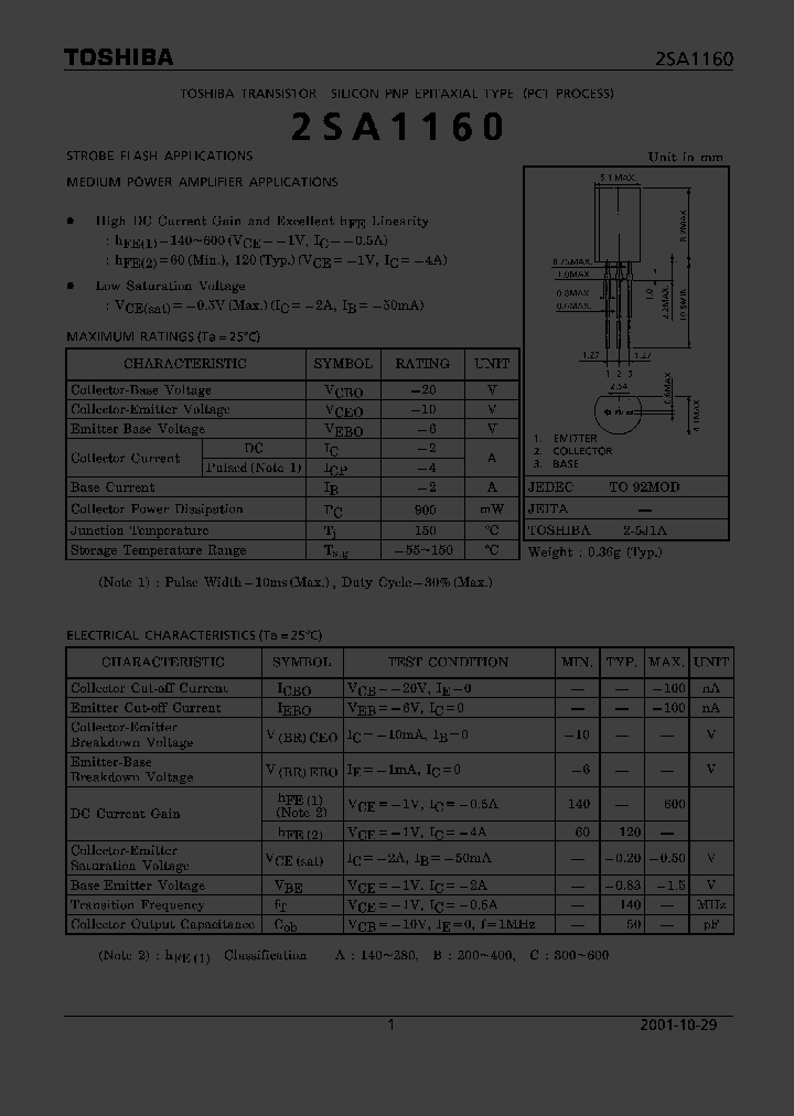 2SA1160_980984.PDF Datasheet