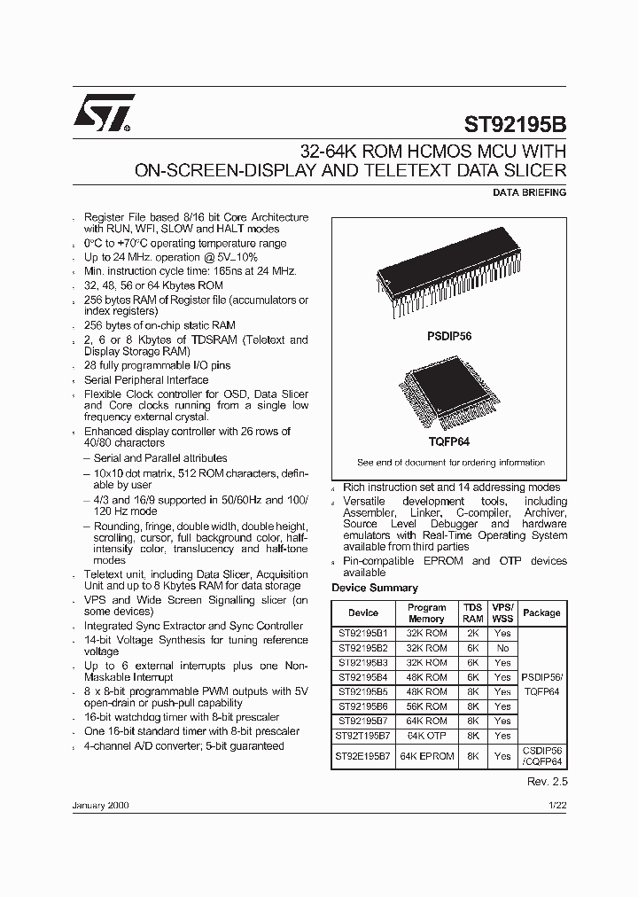 ST92195B_806666.PDF Datasheet