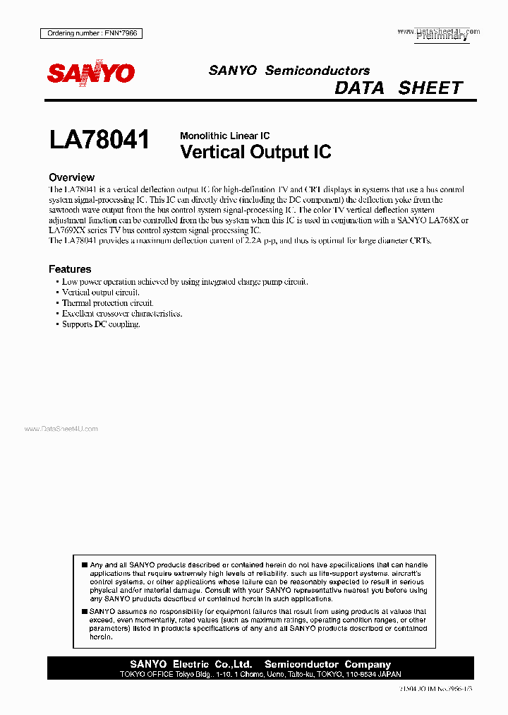 LA78041_825719.PDF Datasheet