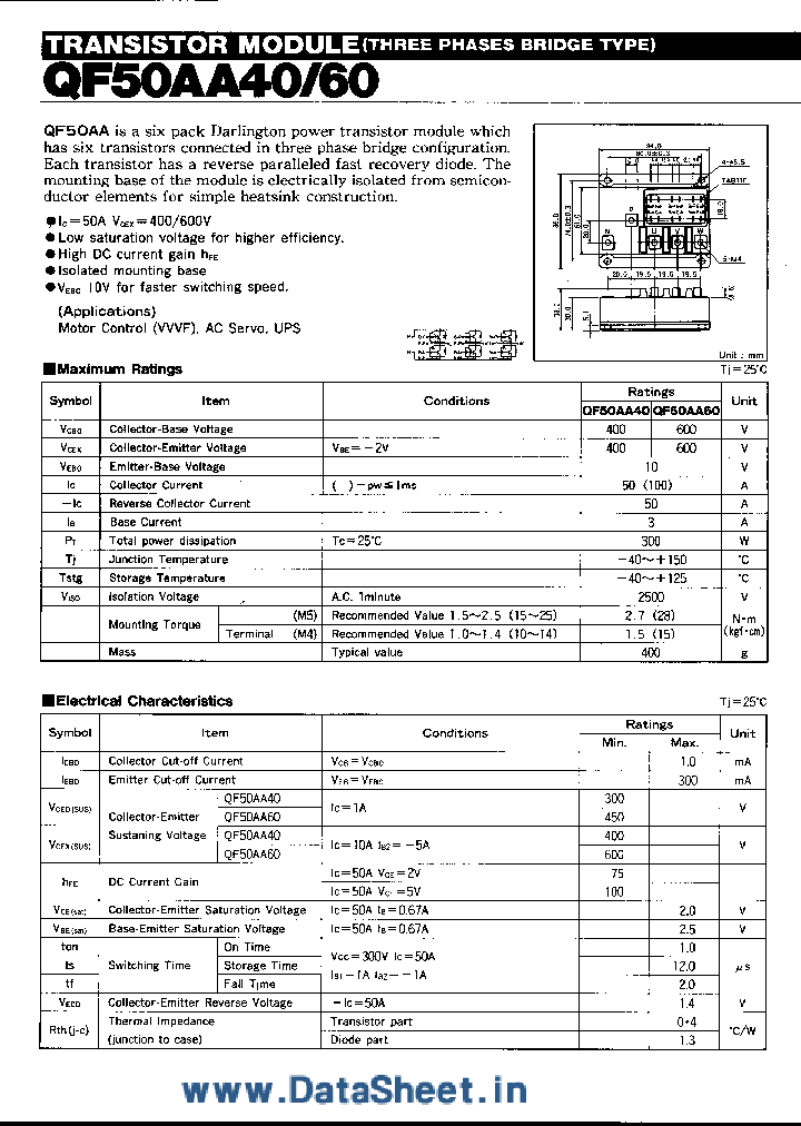 QF50AA40_833530.PDF Datasheet