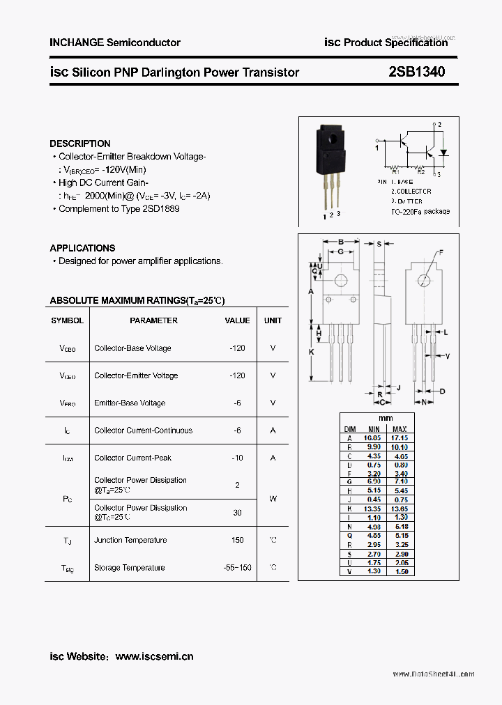 B1340_851495.PDF Datasheet