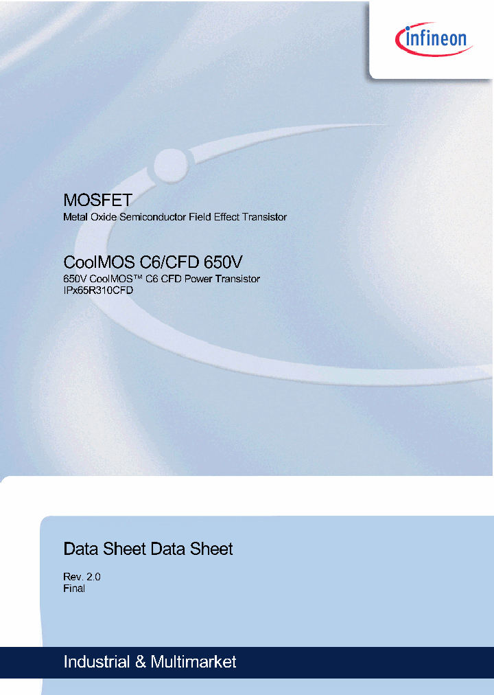IPP65R310CFD_1153741.PDF Datasheet