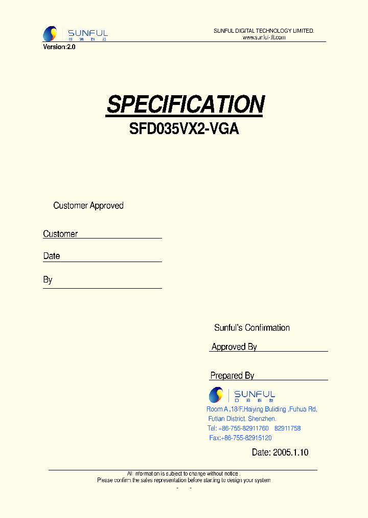 SFD035VX2-VGA_1162645.PDF Datasheet