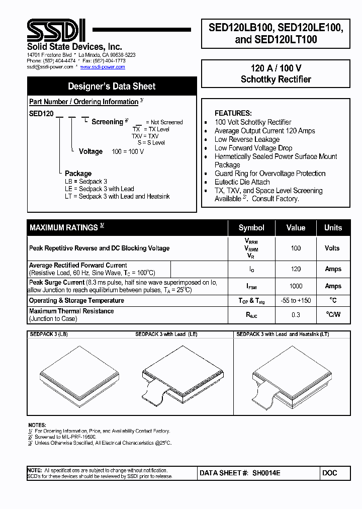 SED120LB1001_1178320.PDF Datasheet